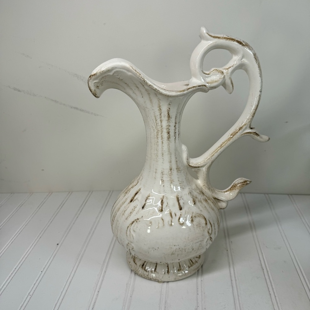 Made in Italy white decorative pitcher